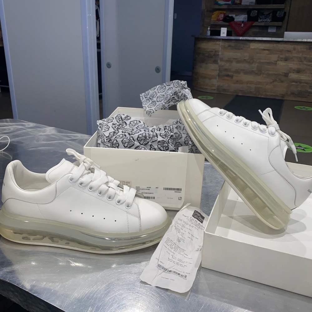 Alexander McQueen White bubble Sneakers